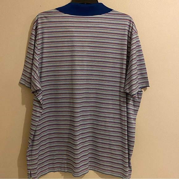 Tailorbyrd Men’s Size 3XL Golf Polo Multicolor Stripe Egyptian Cotton Casual - Picture 7 of 13